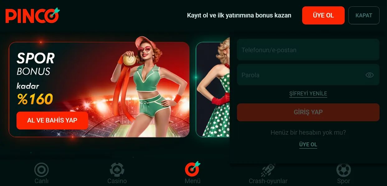 Pinco login ve hesap doğrulama süreci